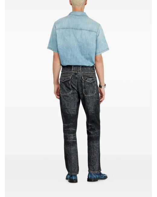 DIESEL Black D-Marcus Relaxed-Fit Jeans for men