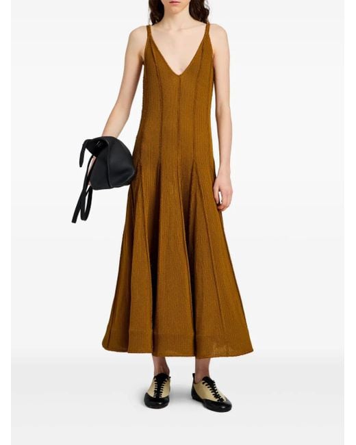 Proenza Schouler Brown Tavia Maxi Dress