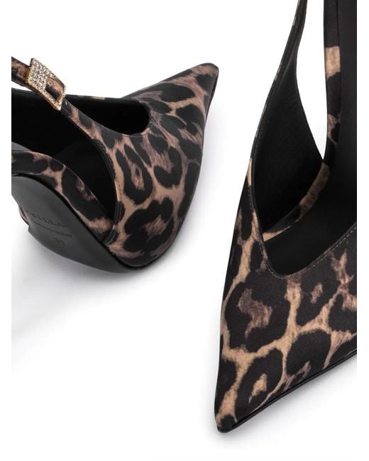 Le Silla Black 120Mm Clivage Leather Pumps