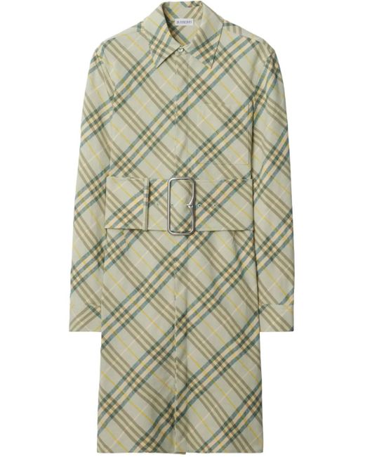 Robe-Chemise À Carreaux Burberry en coloris Natural