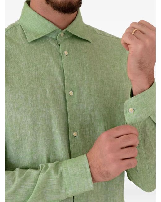 Manuel Ritz Green Buttoned Shirt for men