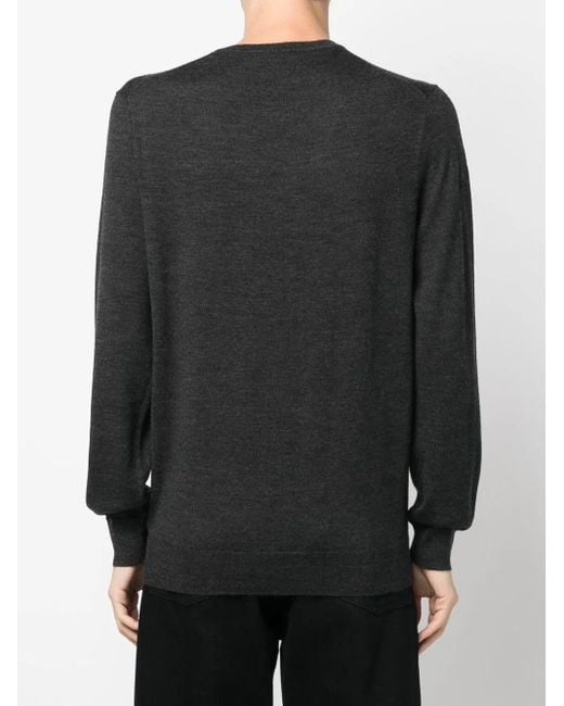 Polo Ralph Lauren Black Crew-neck Wool Sweater for men