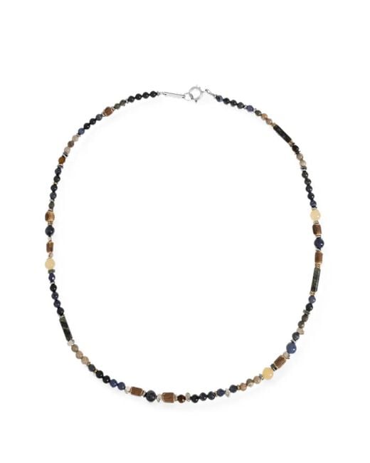 Isabel Marant Metallic Beaded Stone Necklace for men