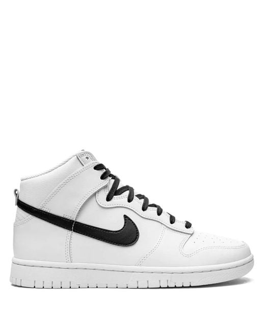 Nike White Dunk Hi Retro Panda" Sneakers for men