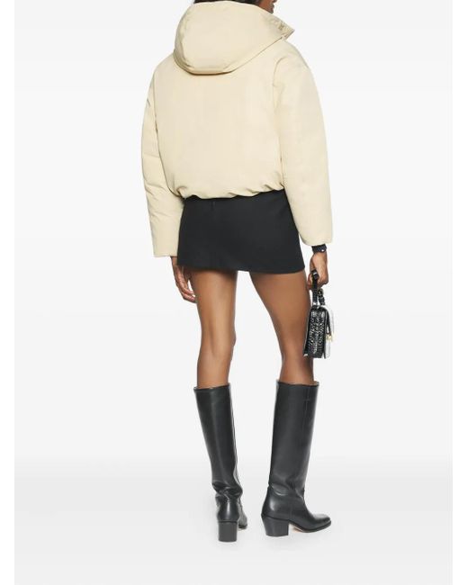 Maison Kitsuné Natural Zip-Up Puffer Jacket