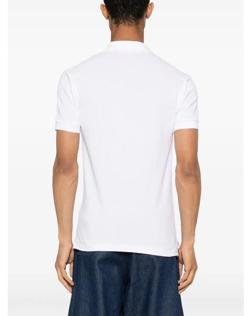 COMME DES GARÇONS PLAY White Heart-Patch Polo Shirt for men
