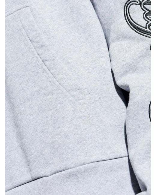 Balenciaga Gray Cursive Hoodie for men