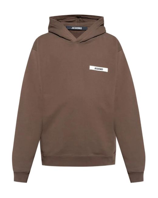 メンズ Jacquemus ロゴ パーカー Brown