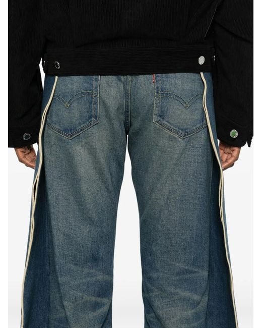 Vaqueros A Paneles Junya Watanabe de color Blue