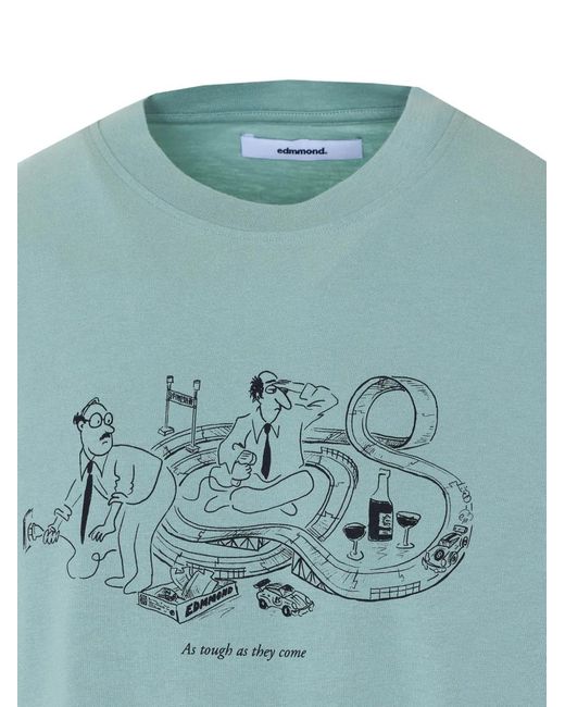 Edmmond Studios Blue Scalextric Graphic-Print T-Shirt for men