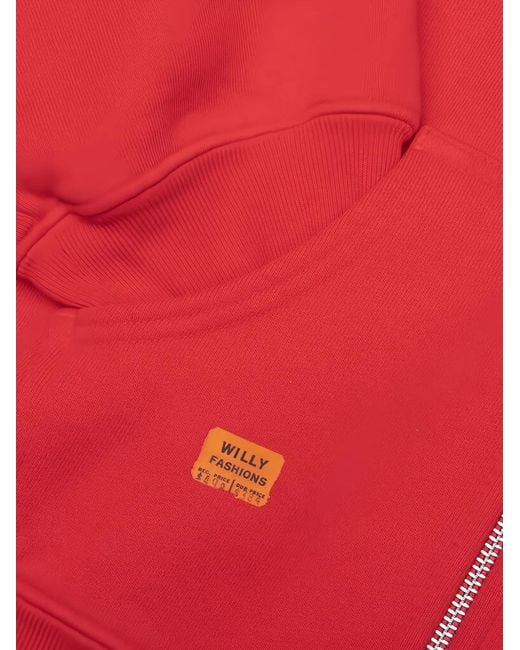 Willy Chavarria Red Fabuloso Hoodie for men