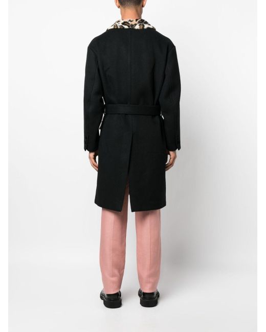 Wacko Maria Shawl-lapel Single-breasted Coat in Black for Men