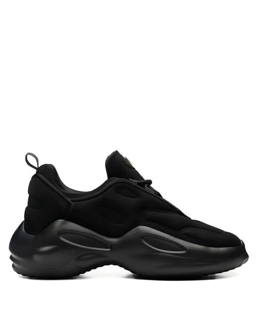 Leandro Lopes Black Mining Logo-Print Sneakers
