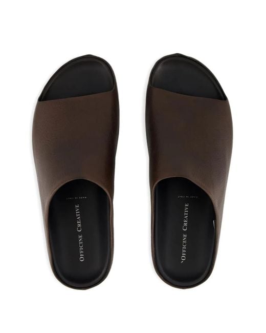 Officine Creative Brown Babouche 002 Sandals for men