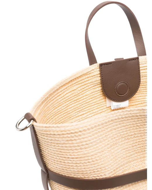 Peserico ウーブン ハンドバッグ Natural