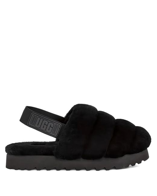 Slippers Super Fluff di Ugg in Black