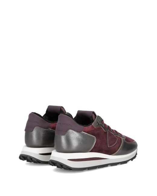 Philippe Model Brown Metallic Running Sneakers