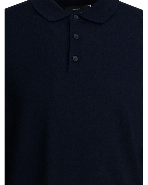Vince Poloshirt Met Knopen in het Blue voor heren