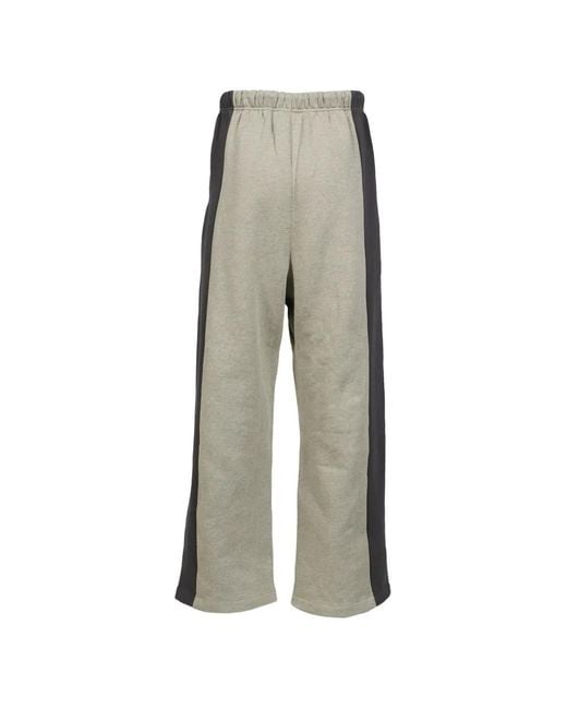 Essentials Gray Panelled Track Pants for men