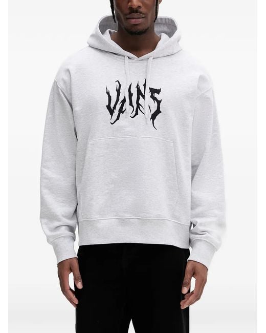 Vans Gray They Are Just Shoes Loose Pullover Hoodie for men