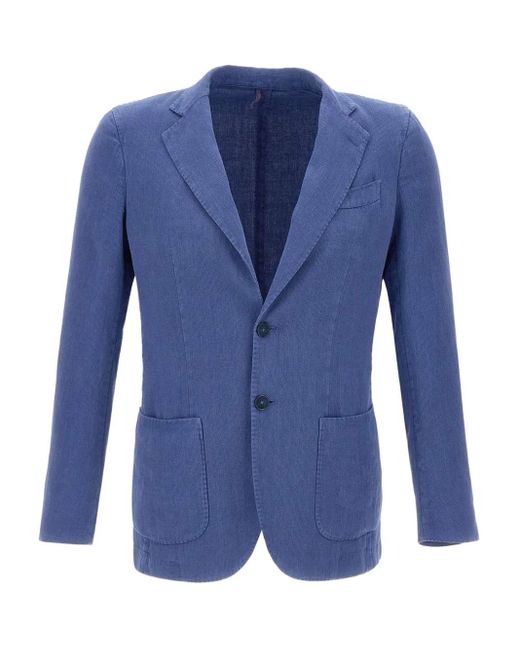 Blazer con botones Santaniello de hombre de color Blue