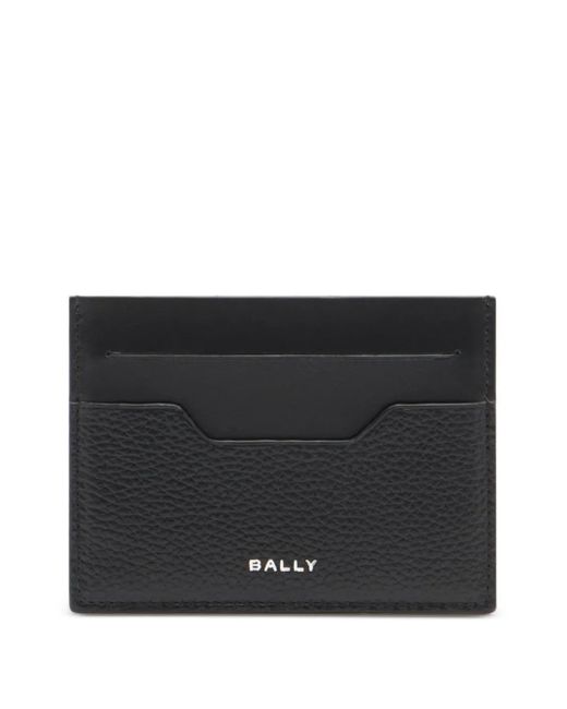 Bally Black Capitol Leather Card Holder for men