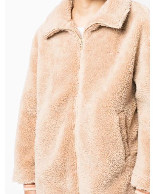 The Upside Natural Woodford Faux-Shearling Jacket