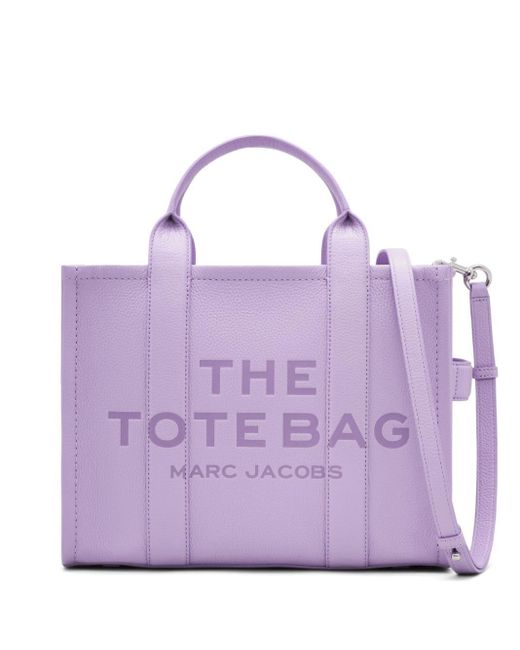Marc Jacobs Purple The Medium Leather Tote