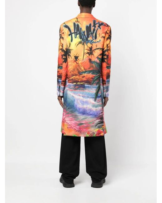 Philipp Plein Multicolor Coat for men