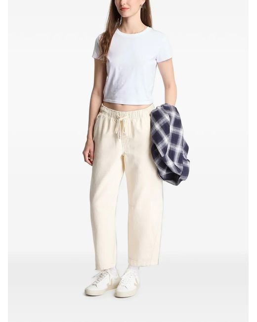 Gap White Drawstring-Waist Jeans