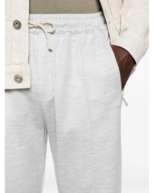 Eleventy White Patch-Pockets Track Pants for men