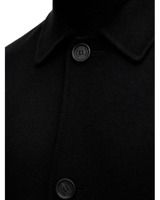 Mackage Black Beckett Buttoned Coat for men