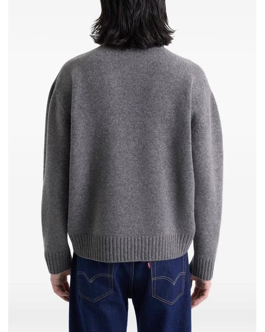 Sporty & Rich Gray Roll-Neck Sweater