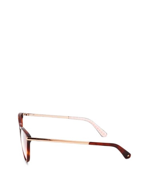 Kate Spade White Tortoiseshell-Effect Cat-Eye Glasses