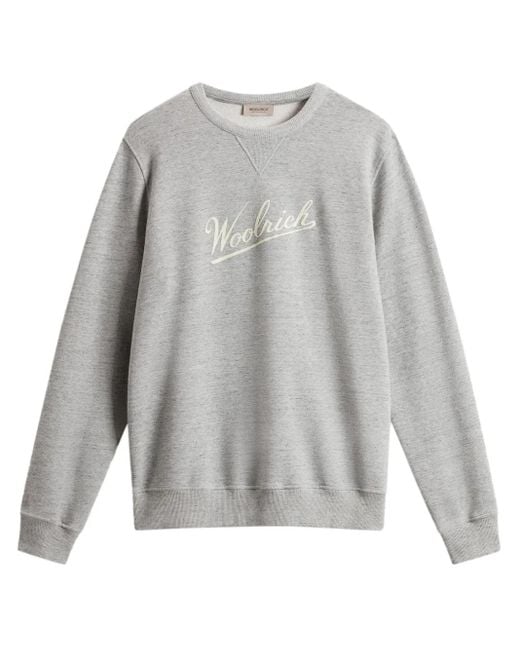 Woolrich Gray Crewneck Sweatshirt for men