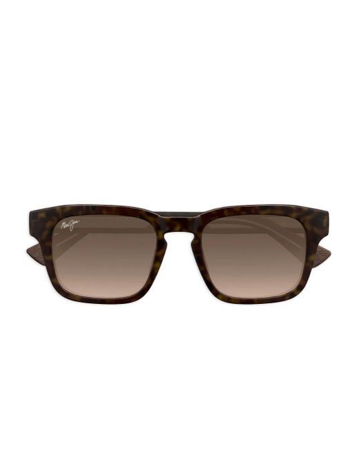 Maui Jim Brown Maluhia Tortoiseshell Square Sunglasses