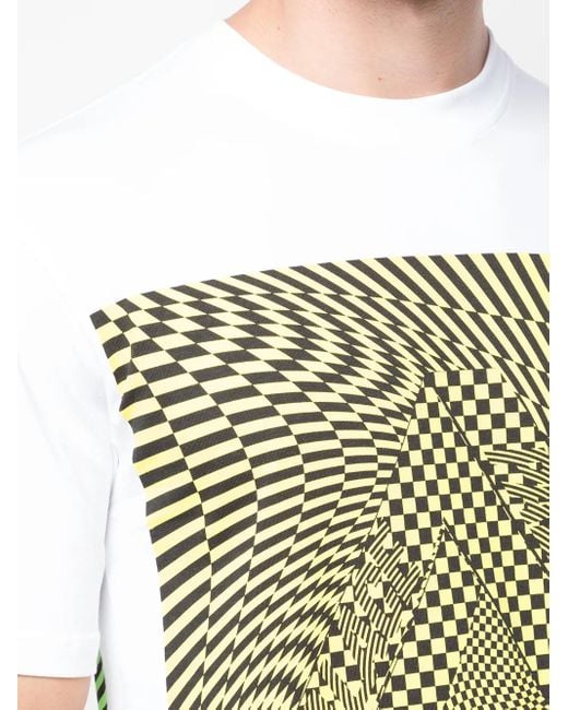 Palace Green Mash Eye Illusion-Print T-Shirt for men