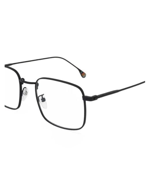 Paul Smith White Matte Square-Frame Glasses for men