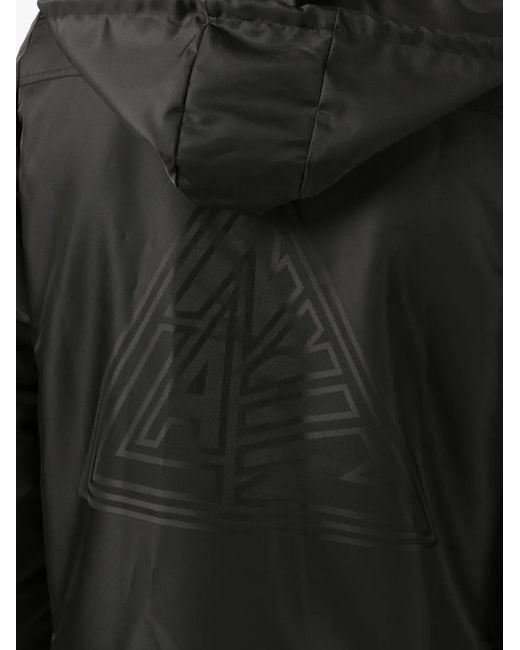 Lanvin Black Graphic-Print Hooded Jacket for men
