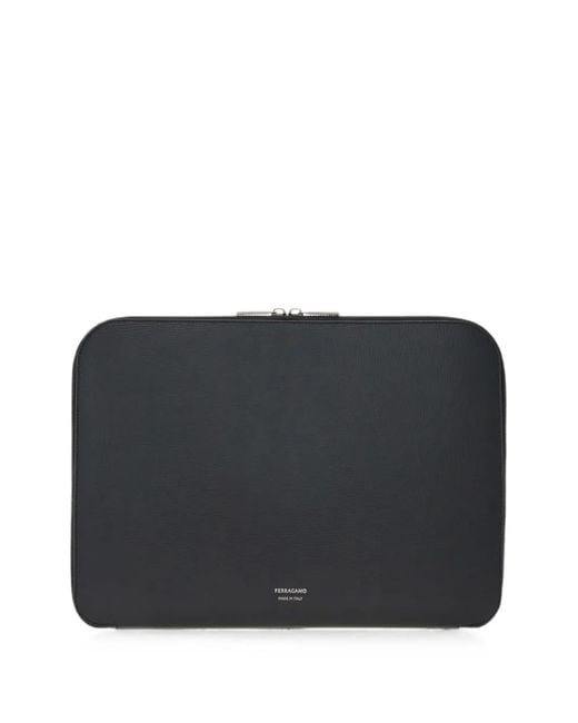 Ferragamo Black Porte-Documents Gancini for men