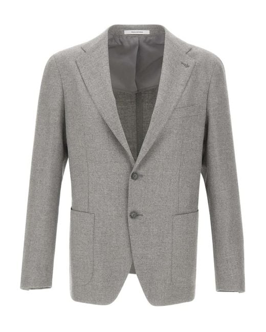 Tagliatore Gray Buttoned Blazer for men
