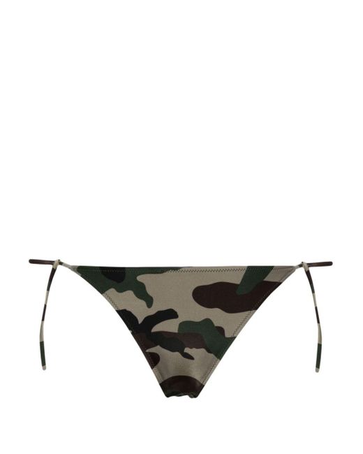 Vetements Green Camouflage-print Bikini Bottoms