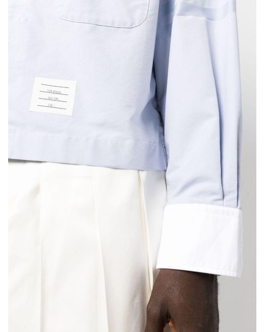 メンズ Thom Browne 4bar ラガーシャツ White