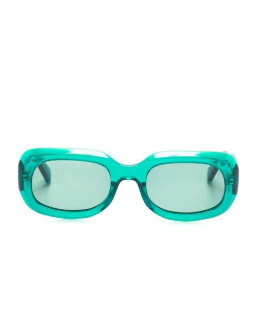 Longchamp Green Rectangle-frame Sunglasses