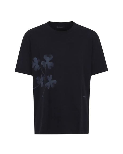 ESCAPISTA Black Ki Garment‑Dyed T-Shirt for men