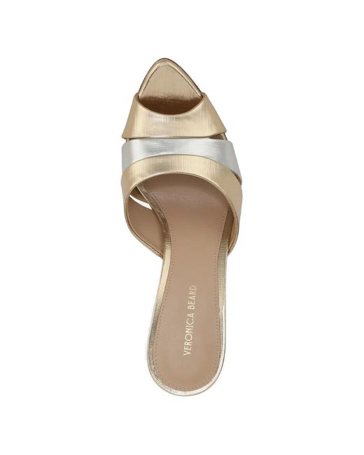 Veronica Beard Metallic 75Mm Cassiel Mules