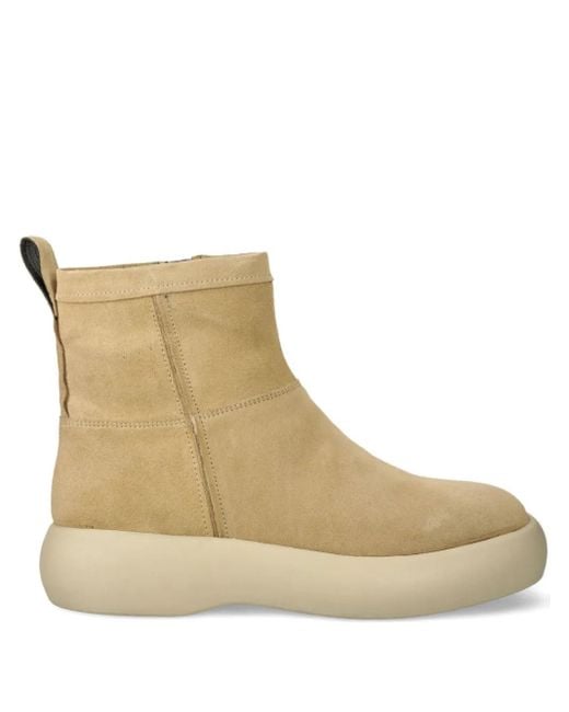Vagabond Natural Janick Zip-Detail Platform Boots