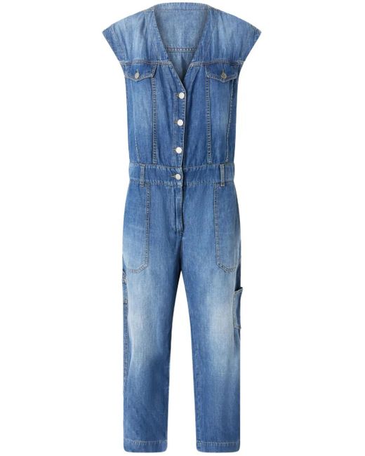 Coton et combinaison en lin Pinko en coloris Blue