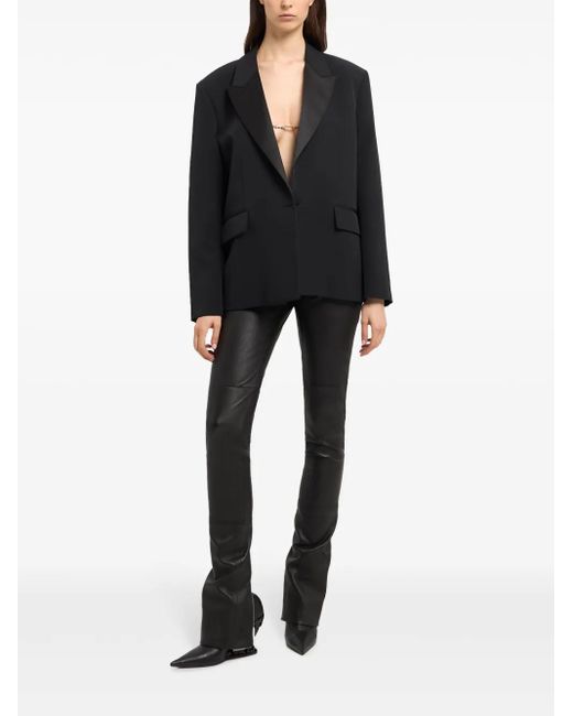 Gcds Black V-Neck Blazer