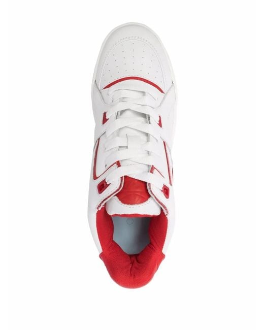 Just Don White Basketball Courtside High-Top Sneakers